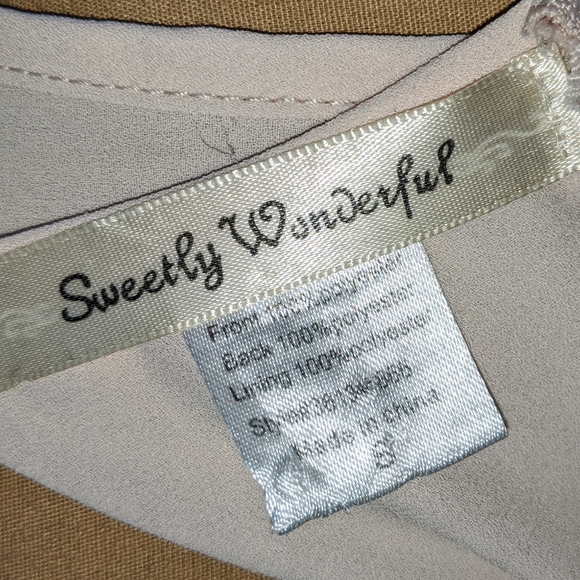 Sweetly Wonderful sequined tank top sz S - Picture 3 of 7